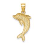 14k Polished Dolphin Charm - Image 4