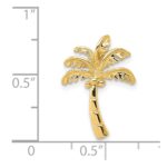 14k Palm Tree Chain Slide - Image 4