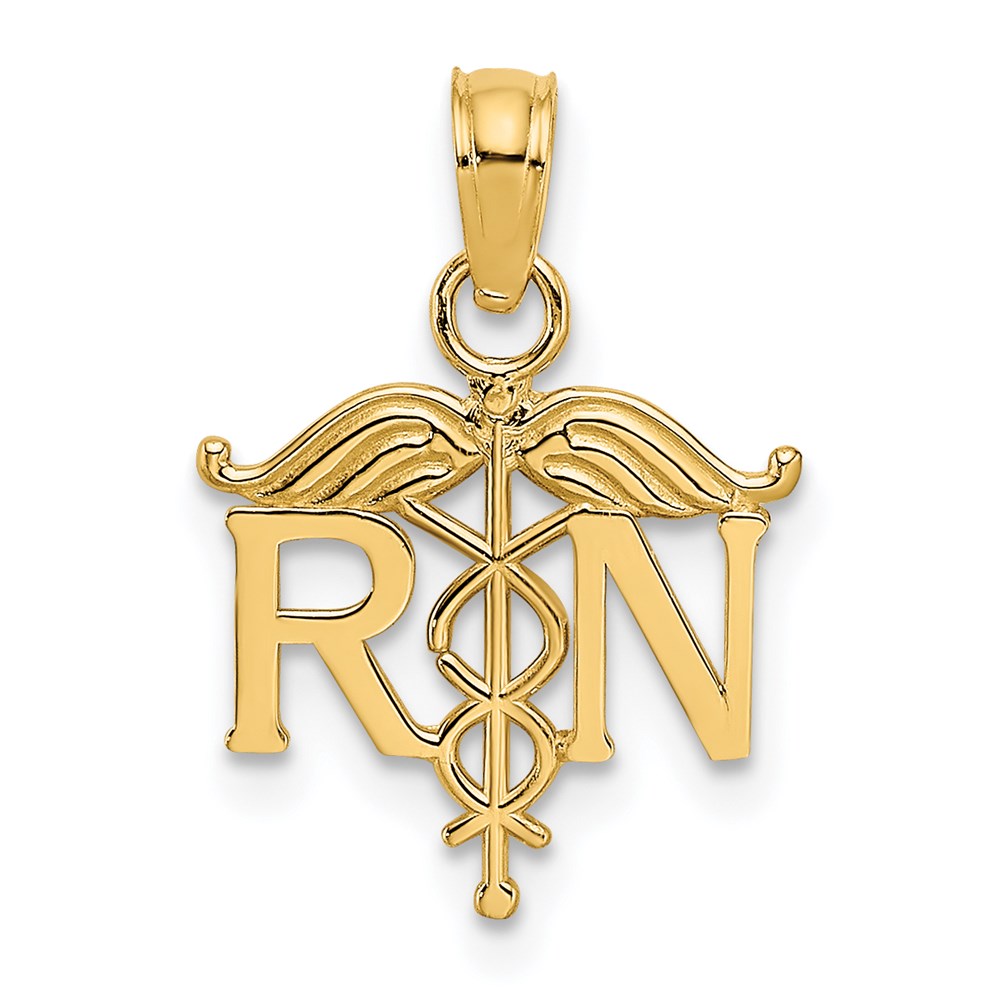 K4930.jpg 14k RN Registered Nurse Pendant - Image 1