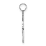 14k White Gold Comb and Scissors Charm - Image 2