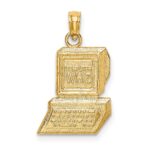 14k COMPUTER WHIZ Charm