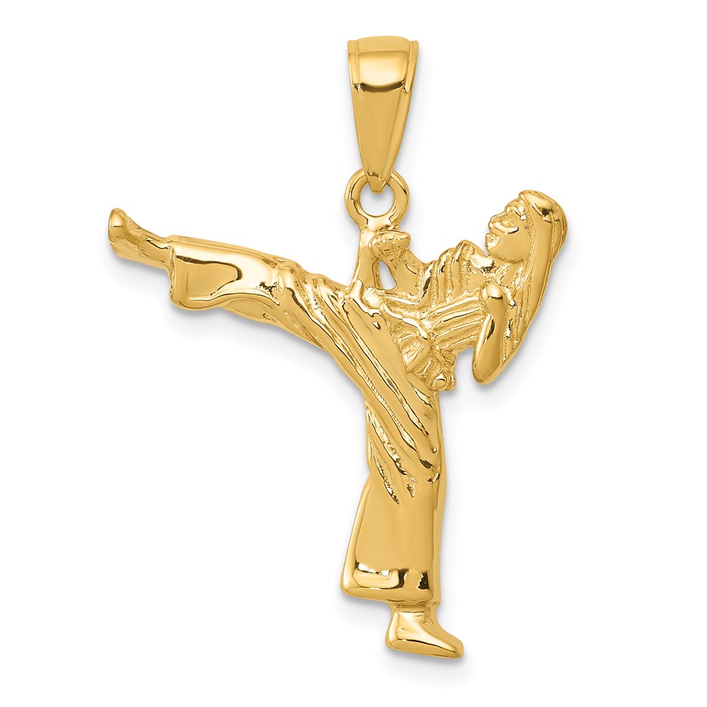 K4961.jpg 14k Girl Karate Charm - Image 1