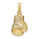 14K Polished Cut-out Boxing Glove Charm - Image 3