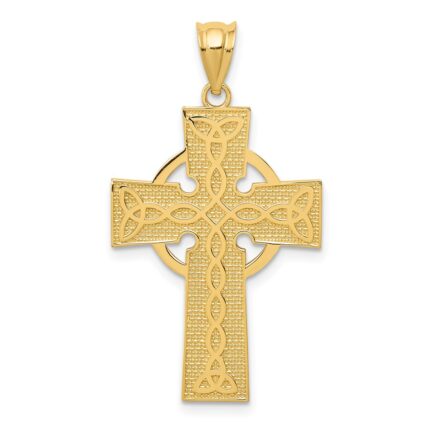 14k Celtic Cross Pendant