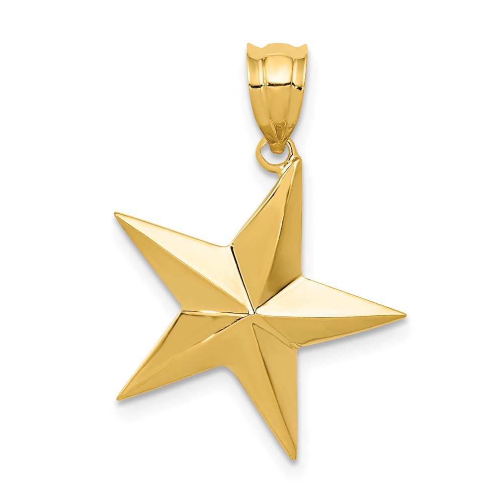 K5306.jpg 14k Polished Star Pendant - Image 1