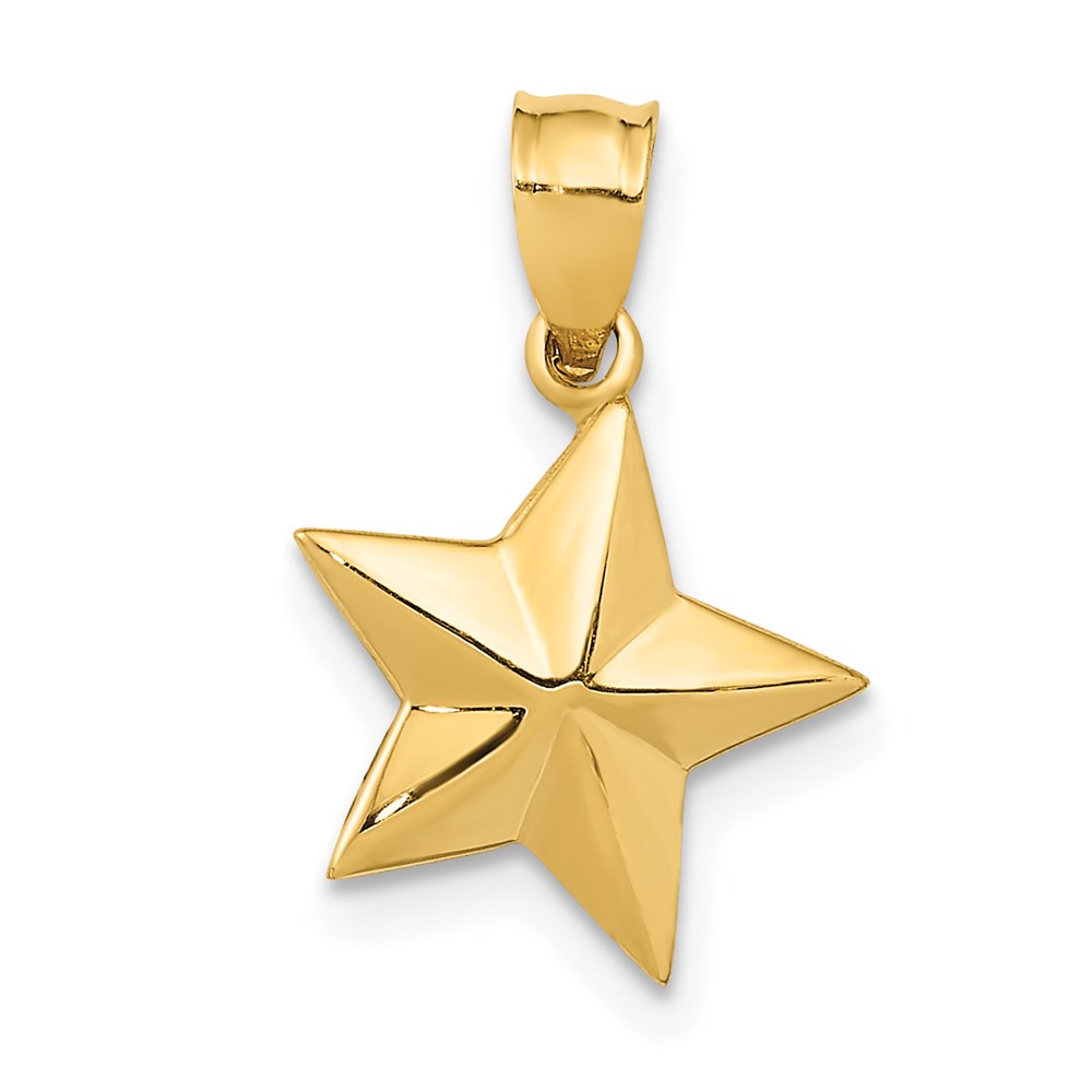 K5308.jpg 14k Polished Small Star Pendant - Image 1