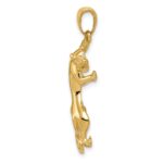 14K Gold Polished Panther Pendant - Image 2