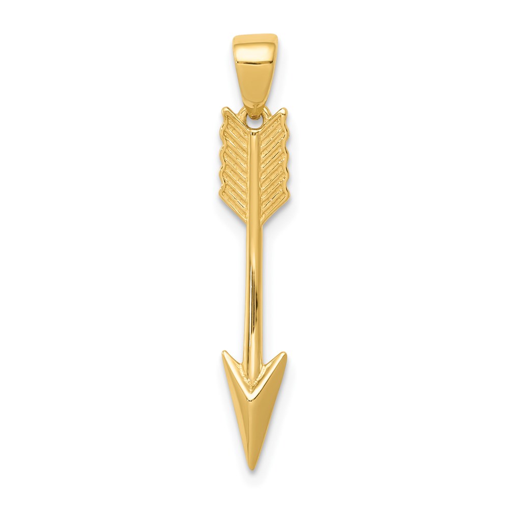 K5404.jpg 14K Polished 3-D Arrow Pendant - Image 1