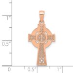 14k Rose Gold Celtic Cross Pendant - Image 4