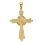 14k Two-Tone Polished Large Cross Pendant - Image 3