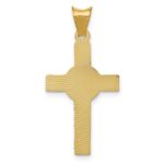 14K with Rose and White Rhodium Iona Crucifix Cross Pendant - Image 4