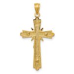 14k Two-tone Gold Polished Crucifix Pendant - Image 4