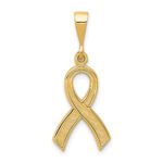 14k Awareness Ribbon Pendant
