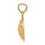 14K Satin and Polished Basketball Pendant - Image 2