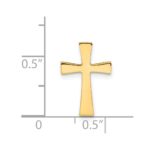 14k Polished Cross Chain Slide - Image 3