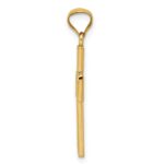 14k Textured Reversible Lord's Prayer in Spanish Cross Pendant - Image 2