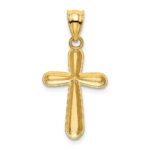 14k Polished Cross Pendant - Image 3