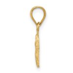 14k Satin and Diamond-cut Small Our Lady of Guadalupe Pendant - Image 2