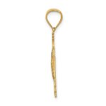 14k Polished Solid San Benito 2-Sided Cross Pendant - Image 2