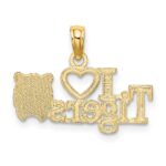 14K I HEART TIGERS with Tiger Head Charm - Image 4
