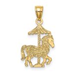 14K Carousel Horse Charm