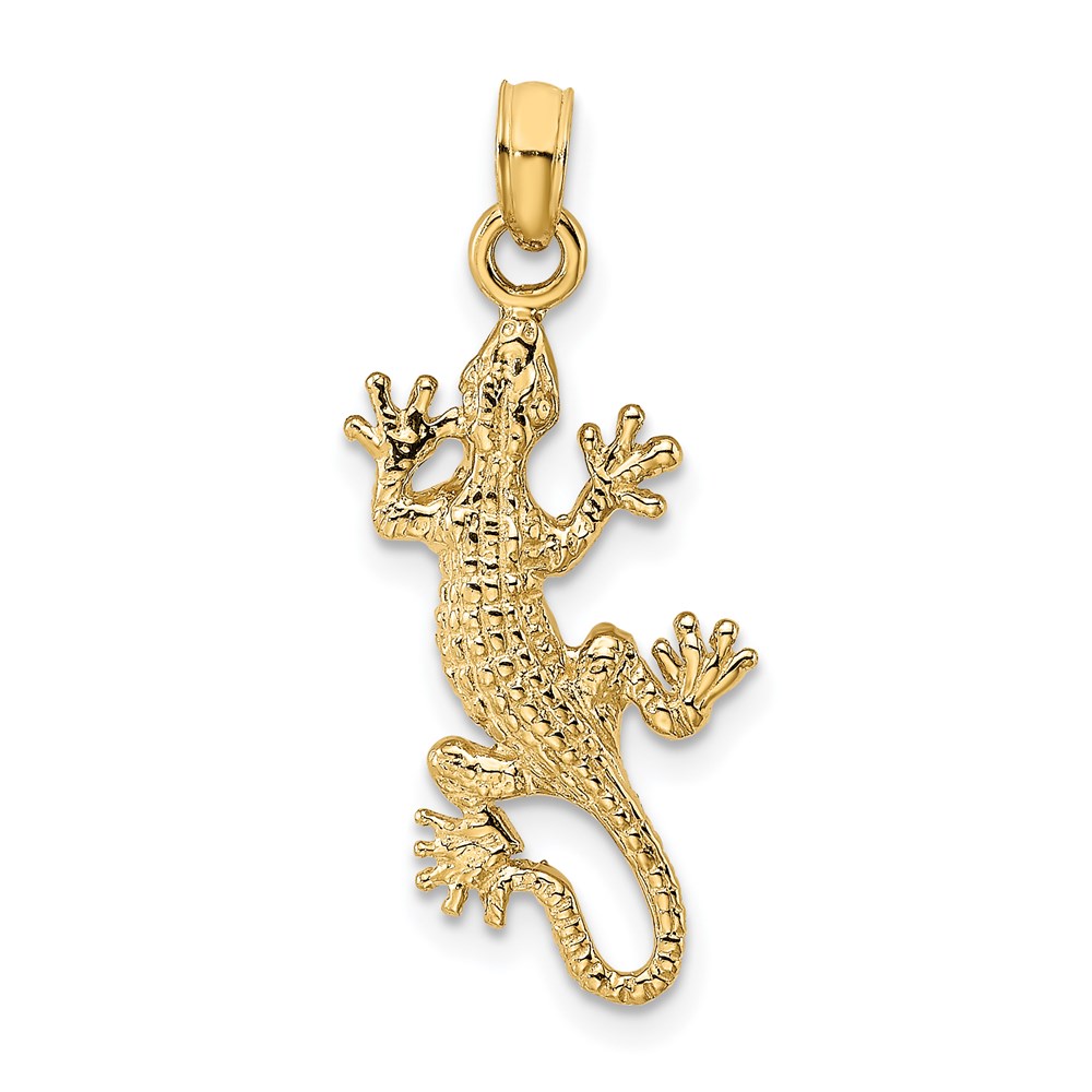 K6461.jpg 14K 2-D Lizard Charm - Image 1