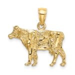 14K 3-D Cow Charm - Image 4