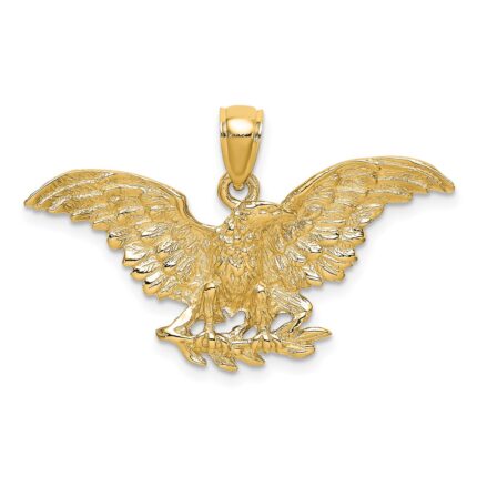 14K Eagle with Wings Spread Charm