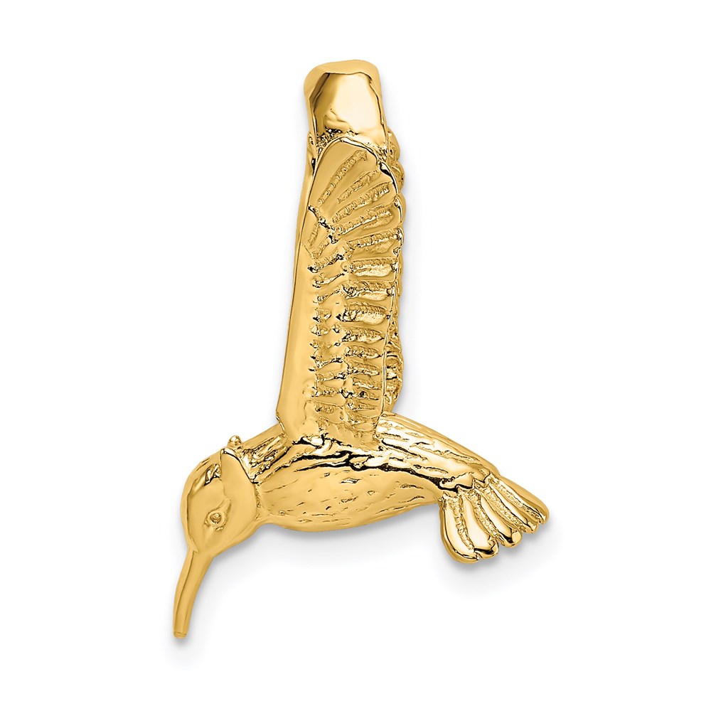 K6528.jpg 14K 3-D Hummingbird Chain Slide - Image 1