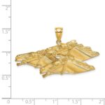 14K Triple Horse Head Racing Charm - Image 3