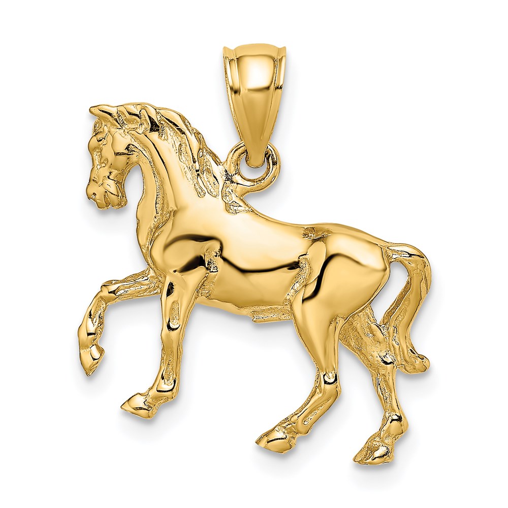 K6540.jpg 14K 3-D Horse Charm - Image 1
