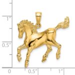 14K Cantering Horse Charm - Image 3