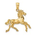 14K 3-D Horse Trotting Charm - Image 4