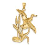 14K Duck Flying From Willow Charm - Image 4