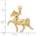 14K 3-D Tennessee Walking Horse Charm - Image 3