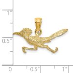 14K 3-D Road Runner Charm - Image 3