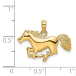 14K Galloping Horse Charm - Image 3