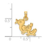 14K 3-D Two Ducks Charm - Image 5