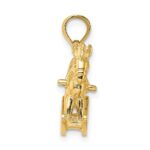 14K 3-D Playful Rocking Horse Charm - Image 2