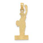 14K with Enamel Flame Statue Of Liberty NEW YORK Charm - Image 3