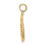 14K Orange Enameled Butterfly Sunglasses Charm - Image 2