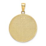 14K Enamel Beach Scene On Round Disc Charm - Image 4