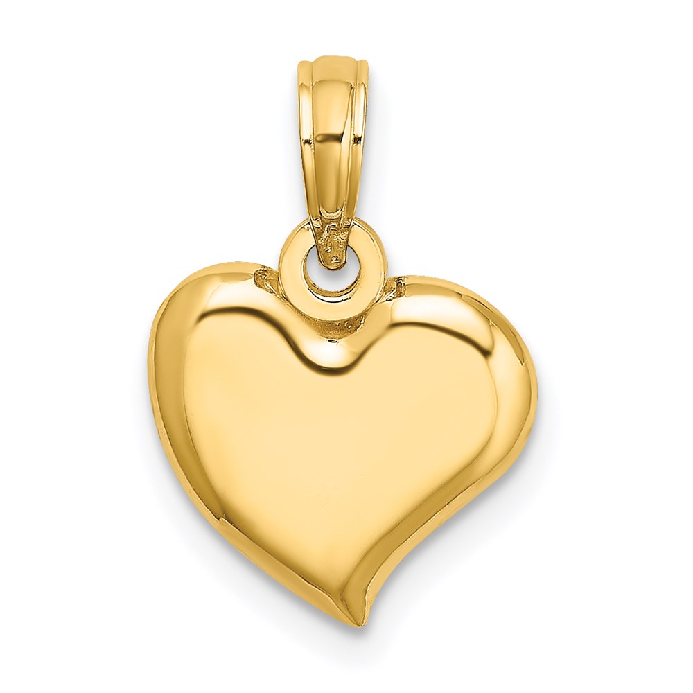 K7118.jpg 14K Polished Teardrop Heart Charm - Image 1