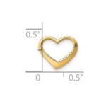 14K Floating Heart Charm - Image 3