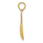 14K Textured Pineapple Charm - Image 2