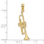 14K Polished Trumpet Charm - Image 3