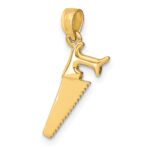 14K 3-D Saw Charm - Image 5