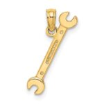 14K 3-D Double Open-Ended Wrench Charm