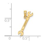 14K 3-D Double Open-Ended Wrench Charm - Image 3