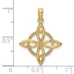 14k Small Celtic Eternity Knot Charm - Image 3